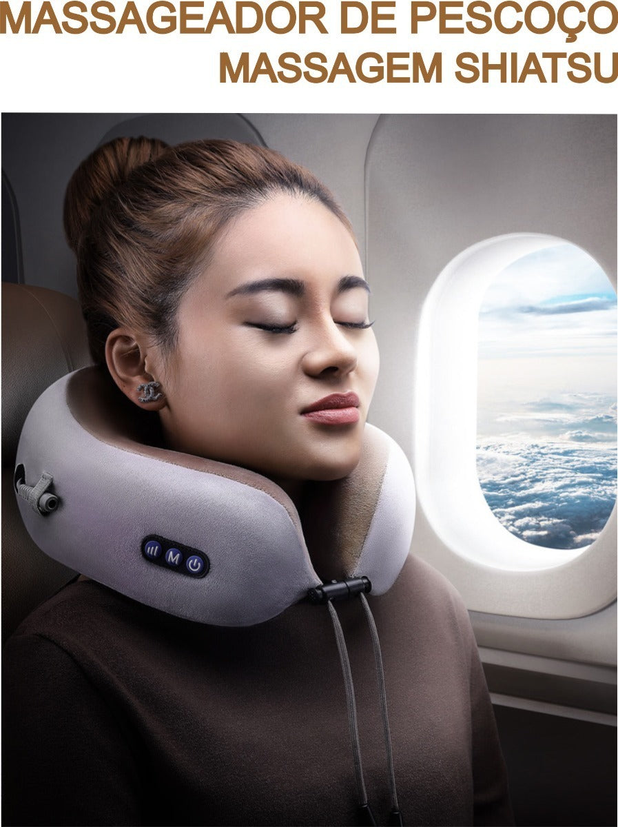 Massageador De Pescoço Lombar Almofada Relaxante Cervical
