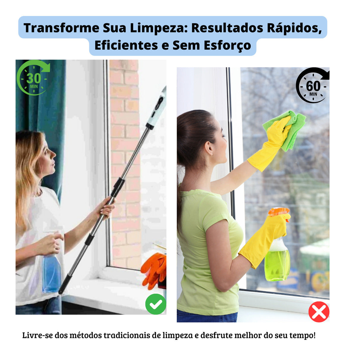 Escova De Limpeza Esfregão Mop Elétrico 9 Em 1 Giratório 360