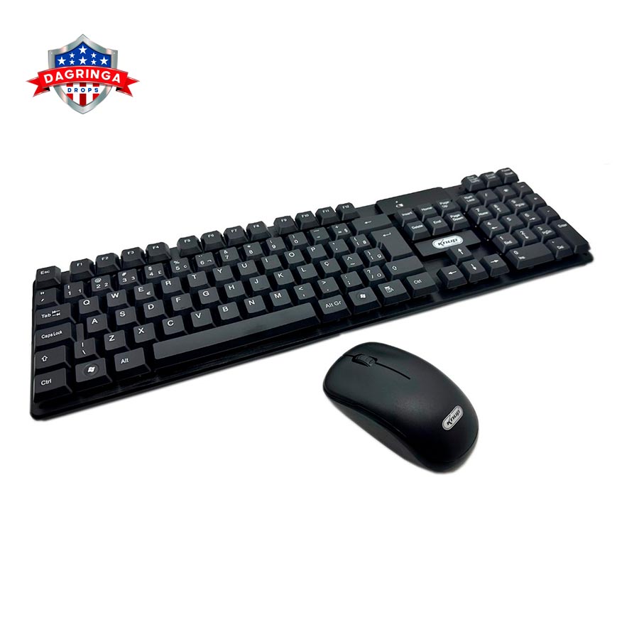 Teclado E Mouse Sem Fio Compatível Windows Mac Xbox Ps5