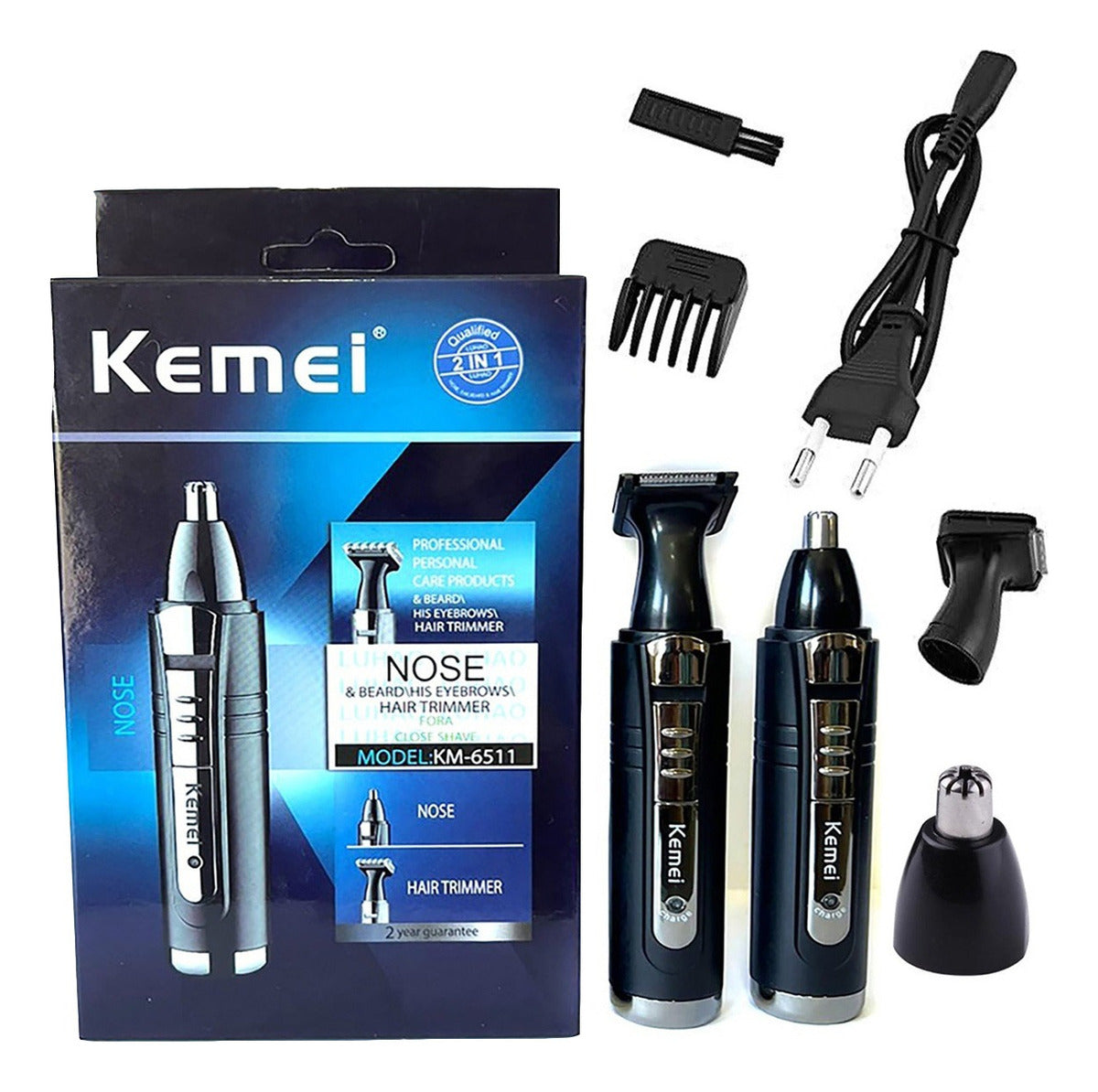 Barbeador Elétrico Sem Fio Recarregável Barba Nariz Orelha