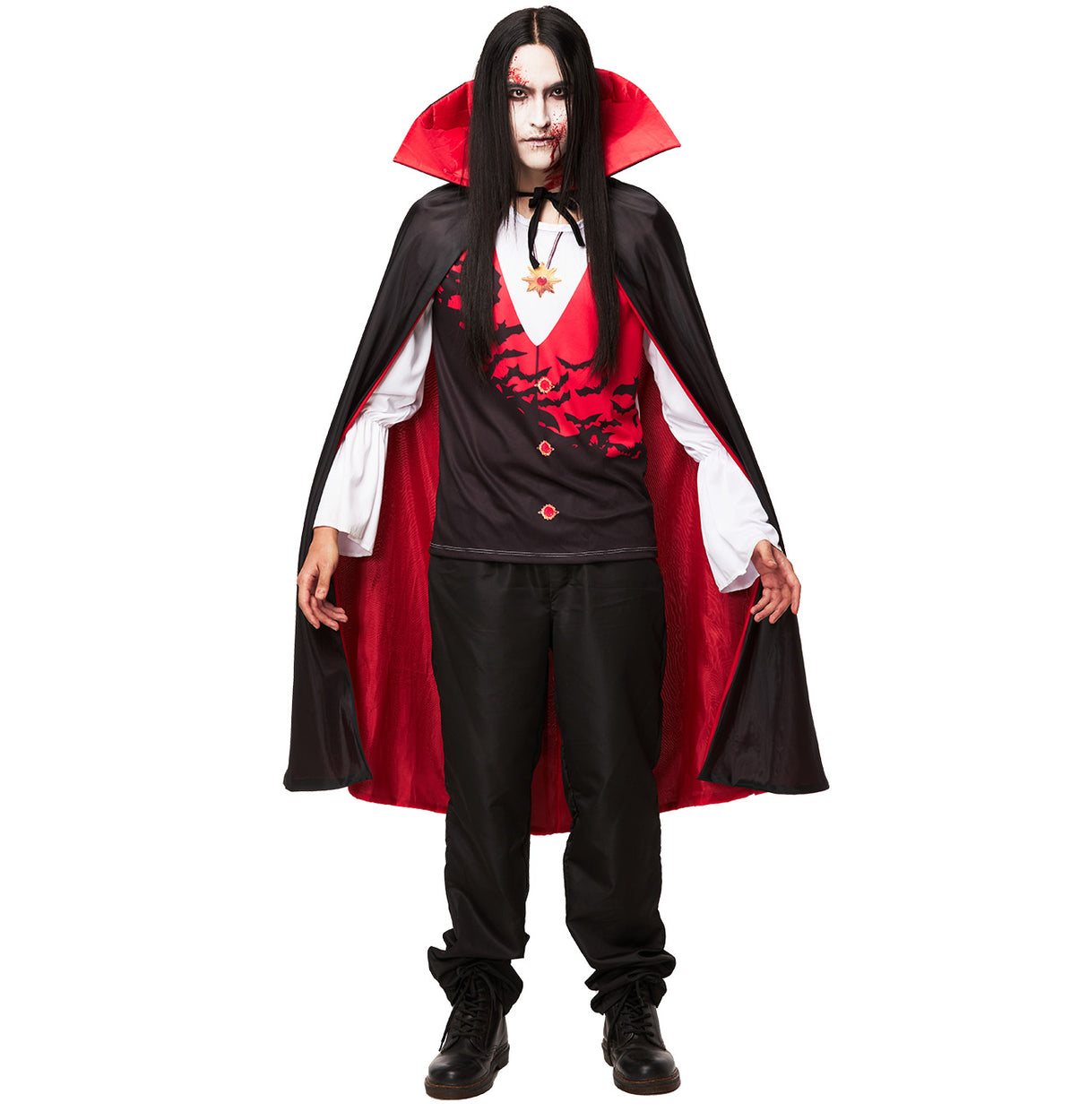 Fantasia Halloween Masculino Esqueleto Adulto Luxo Premium Carnaval