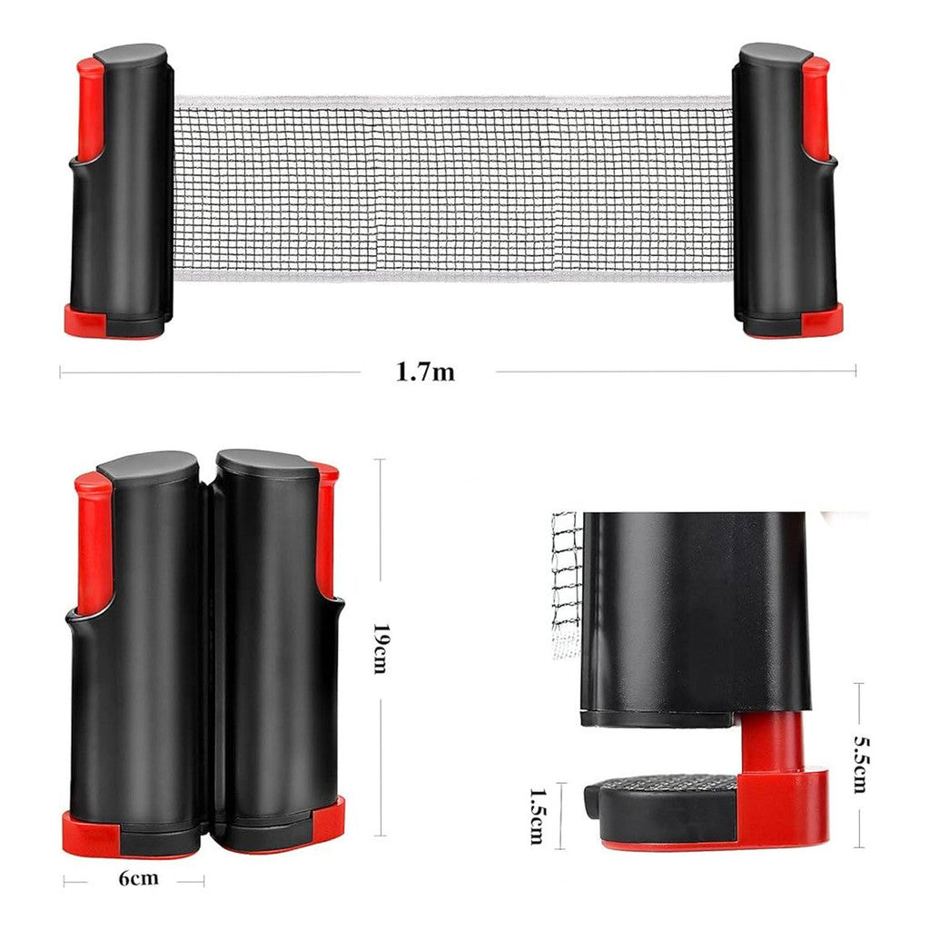 2 Raquete Ping Pong Tenis De Mesa Profissional Rede Retrátil Premium