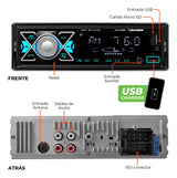 Rádio Mp3 Roadstar Bluetooth Potente 2 Usb Carrega Celular