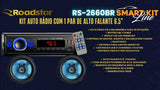 Radio Automotivo Bluetooth Potente + 2 Alto Falante Premium