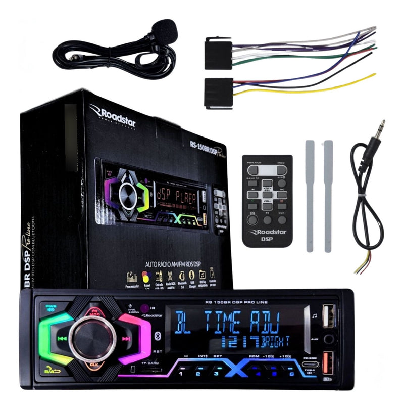 Radio Automotivo Bluetooth Dsp Mp3 Comando Volante Premium