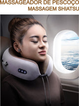 Massageador De Pescoço Lombar Almofada Relaxante Cervical