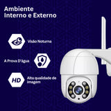 Câmera Segurança Ip Prova Água Wifi Externo Full Hd Premium