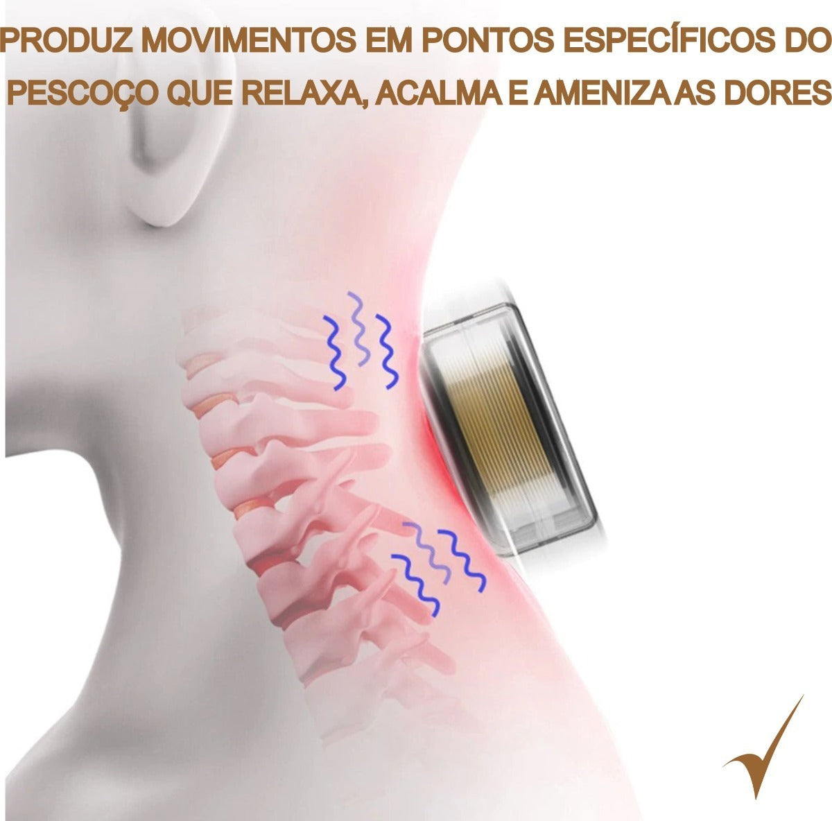 Massageador De Pescoço Lombar Almofada Relaxante Cervical
