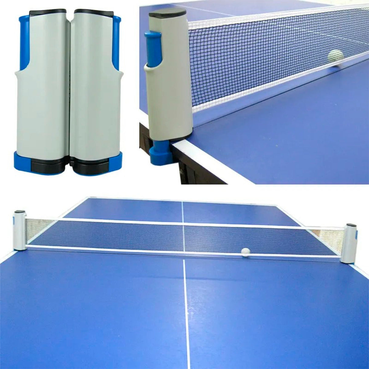 2 Raquete Ping Pong Tenis De Mesa Profissional Rede Retrátil