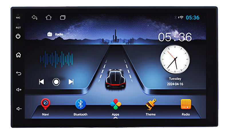 Central Multimídia Universal 7 Pol Android Carplay Premium