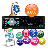 Rádio Mp3 Roadstar Bluetooth Potente 2 Usb Carrega Celular