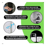 Campainha Sem Fio Residencial Inteligente Wifi Video Premium
