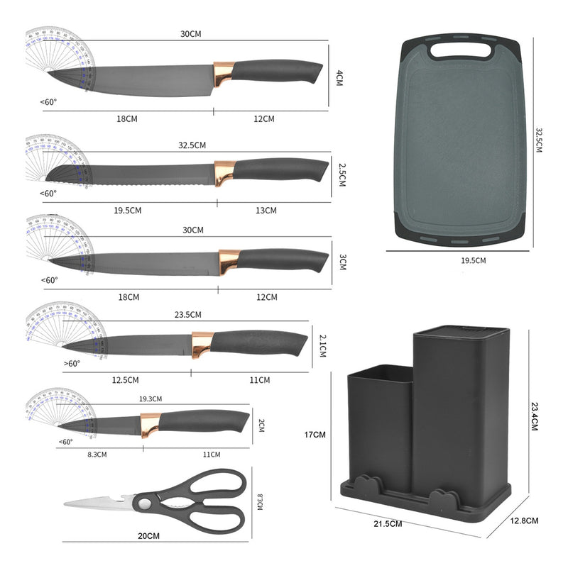 Kit Utensílios De Cozinha Silicone Completo Luxo Premium