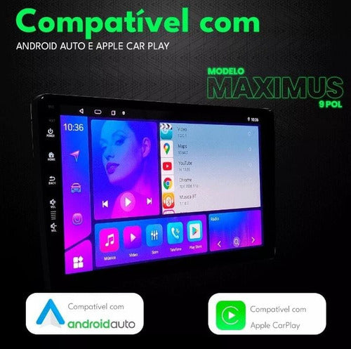 Central Multimídia Universal 9 Pol Carplay Android Premium