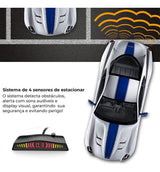 Sensor Estacionamento Universal Sonoro Com Display Premium