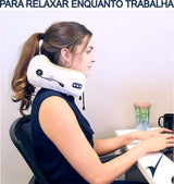 Massageador De Pescoço Lombar Almofada Relaxante Cervical