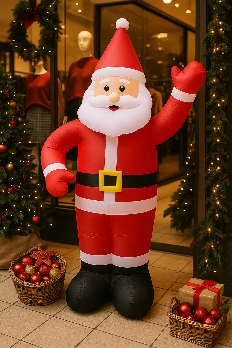 Papai Noel Inflável Decoração Natal Grande Gigante 1,90 Premium