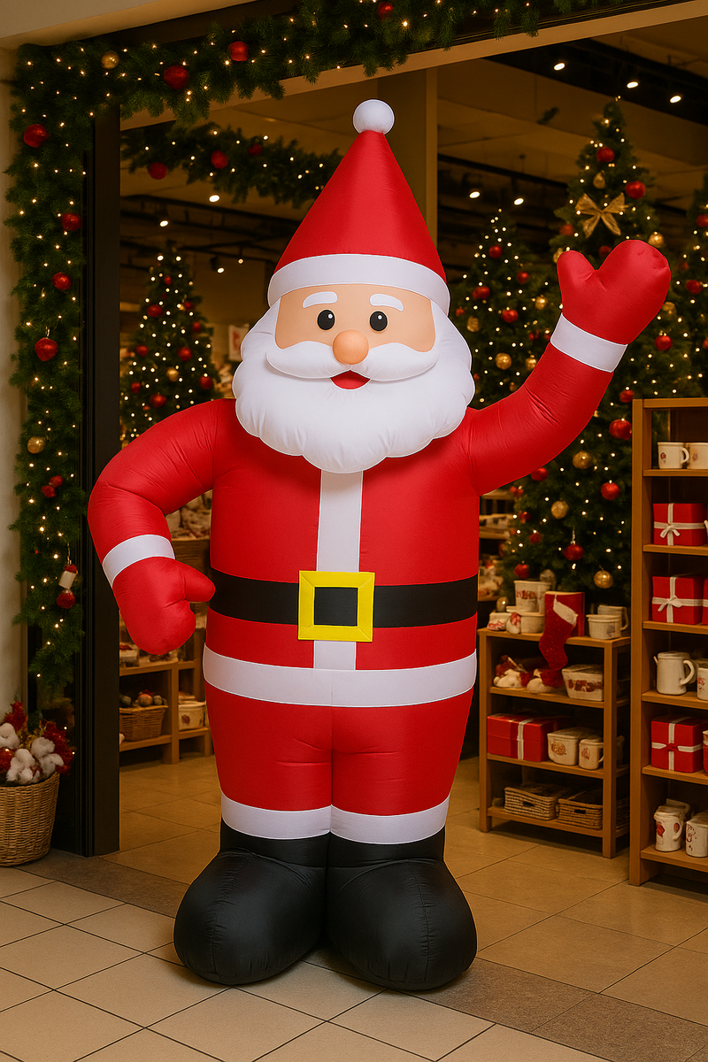Papai Noel Inflável Decoração Natal Grande Gigante 1,90 Premium