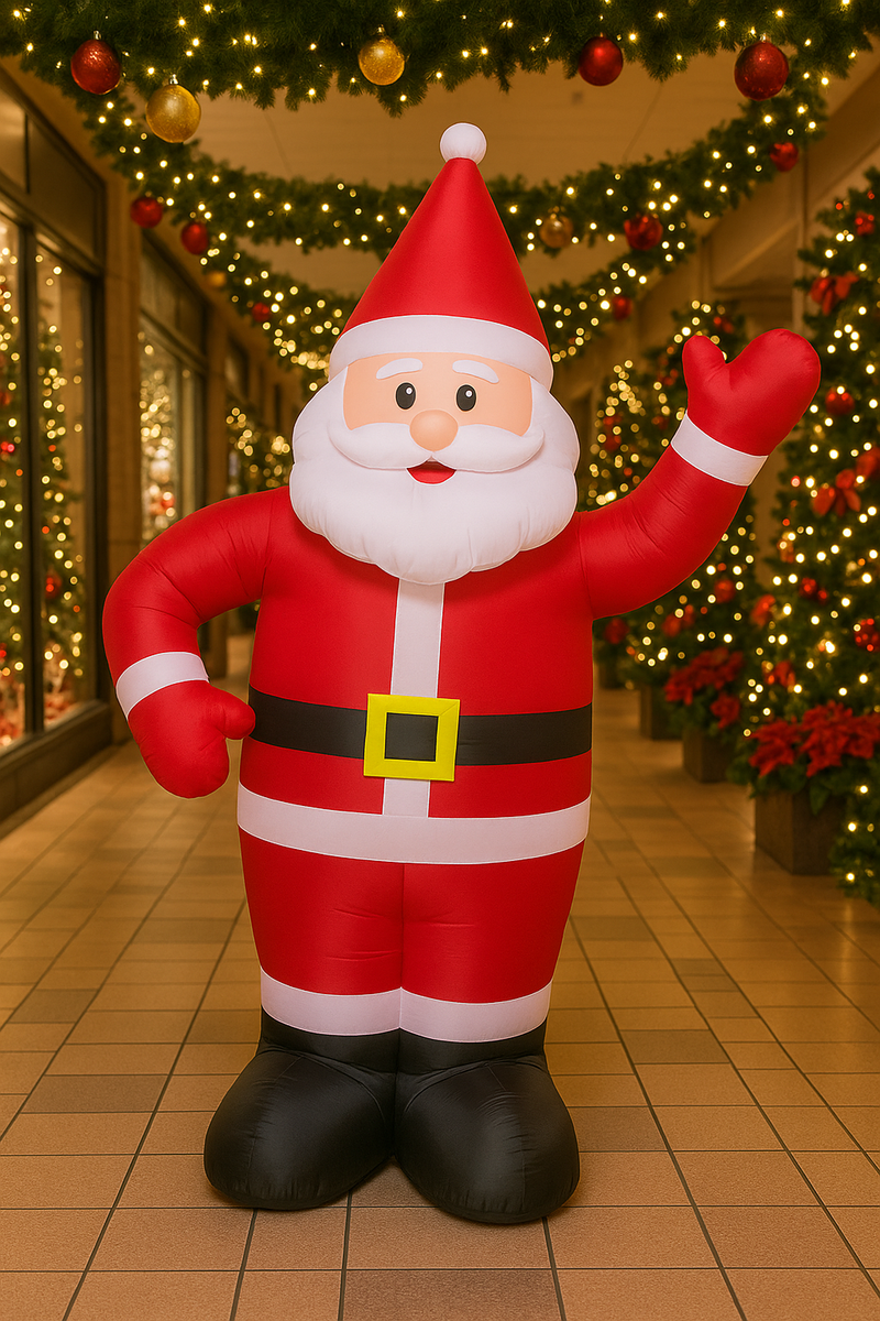 Papai Noel Inflável Decoração Natal Grande Gigante 1,90 Premium
