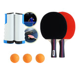 2 Raquete Ping Pong Tenis De Mesa Profissional Rede Retrátil