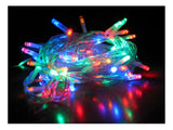 5 Pisca Pisca Natal 10m 100 Led Fixo Colorido Macho Femea