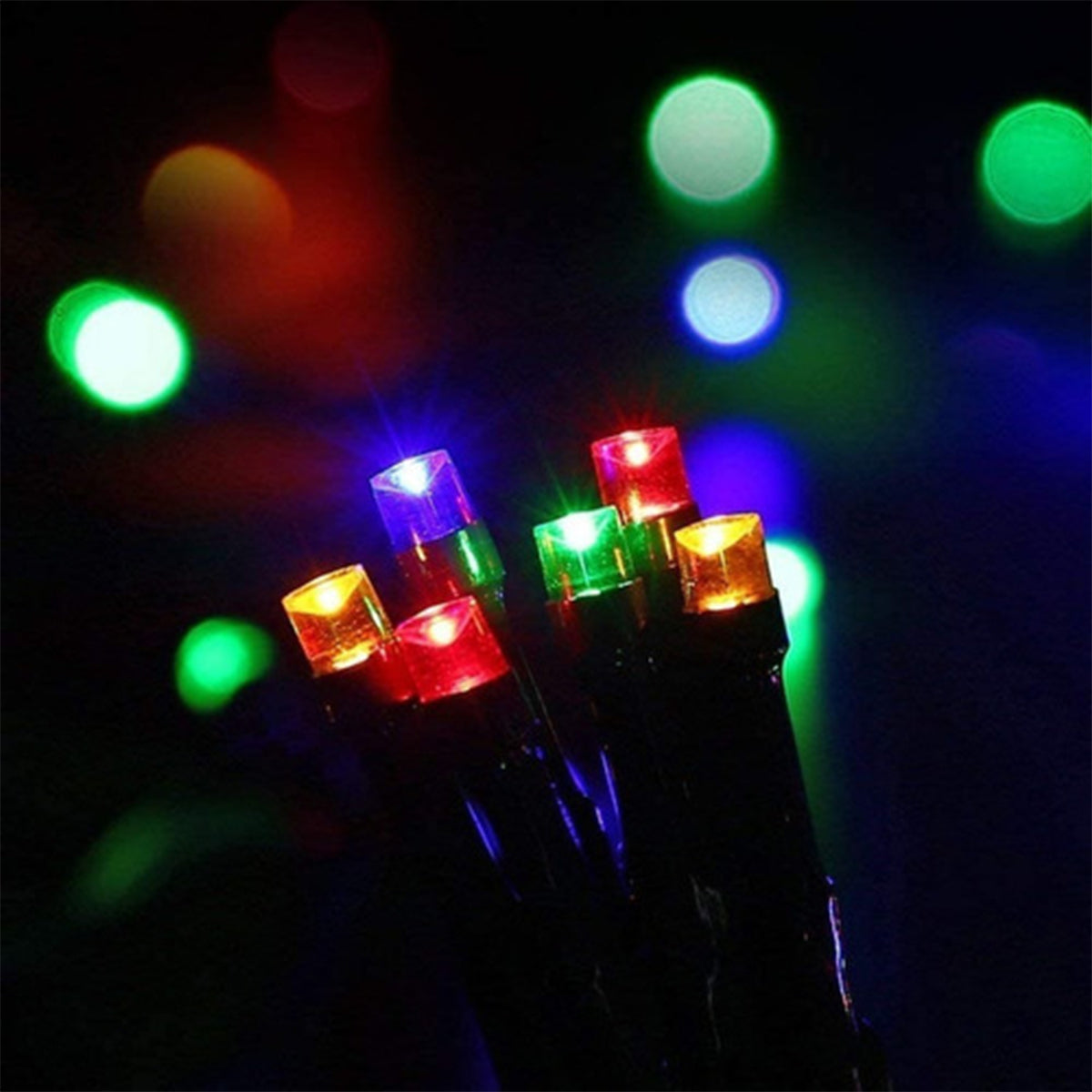 5 Pisca Pisca Natal 10m 100 Led Fixo Colorido Macho Femea