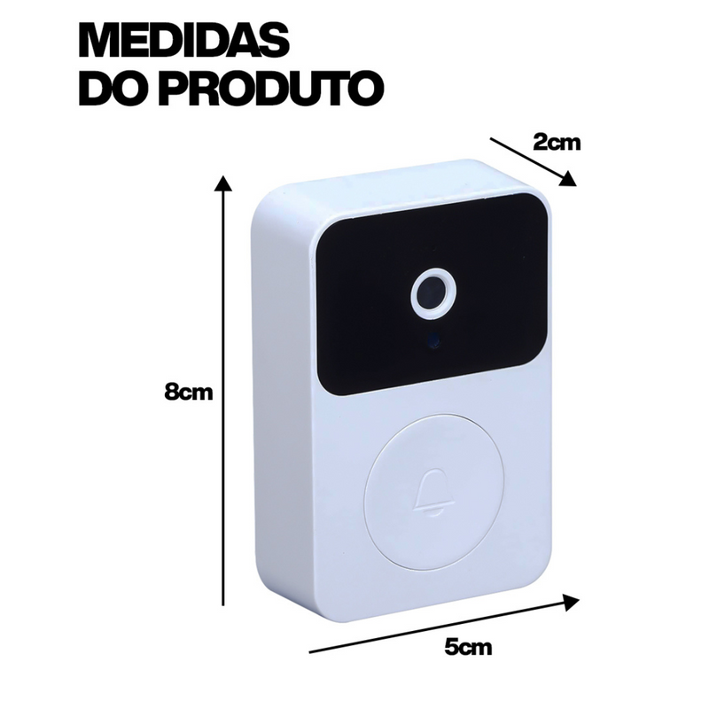 Campainha Sem Fio Residencial Inteligente Wifi Video Premium