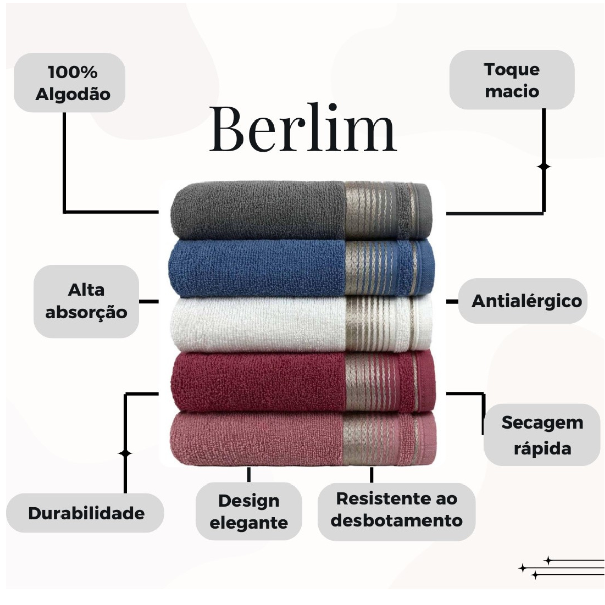 5 Toalha Banho Banhao Gigante Grossa Fofinha Luxo Premium