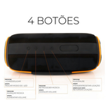Caixa Som Bluetooth Potente Graves Alto Prova Agua Premium