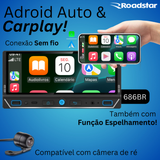 Central Multimídia Slim Mp5 Wifi Bluetooth Carplay Premium