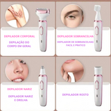 Depilador Elétrico Feminino Profissional Recarregavel Removedor De Pelos Eletrico Premium