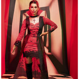 Festa Fantasia Hallowen Feminino Adulto Luxo Alerquina Rainha Vampira Premium