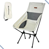Cadeira Camping Dobrável Portátil Encosto Reforçada 140kg Com Bolsa