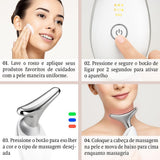 Massageador Facial Led Lift Fototerapia Anti Flacidez Luxo Portatil Premium