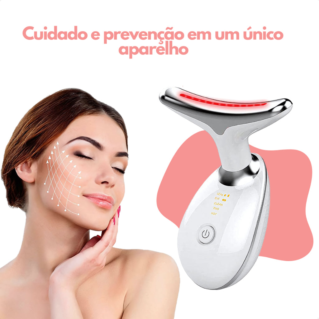 Massageador Facial Led Lift Fototerapia Anti Flacidez Luxo Portatil Premium
