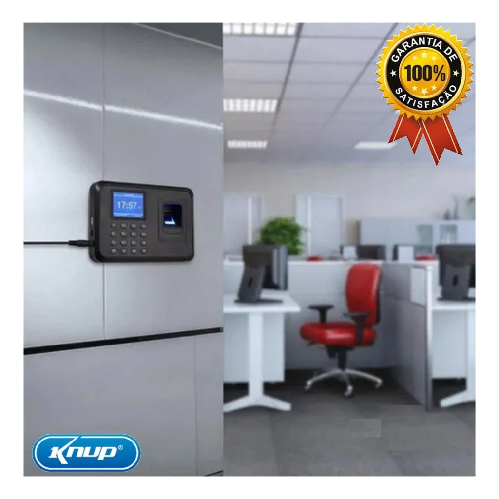 Relógio Ponto Biométrico Digital Livre Software Fácil Configuração Premium