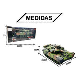 Tanque Guerra Controle Remoto Carrinho Bateria Recarregável Premium