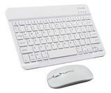 Teclado Mouse Sem Fio Bluetooth Slim Tablet Notebook Premium