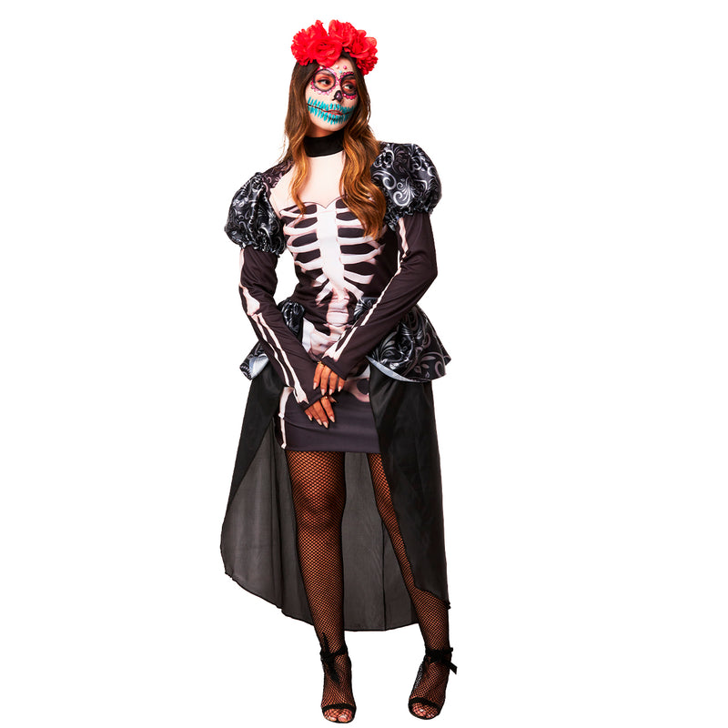 Fantasia Halloween Feminino Rainhaa Adulto Luxo Premium Carnaval