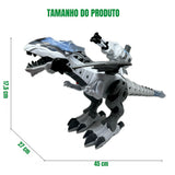 Dragão Robo Brinquedo Dinossauro Anda Bate Asas Solta Fumaça