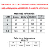 Fantasia Halloween Feminino  Vampira Adulto Luxo Premium Carnaval