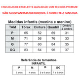 Festa Fantasia Halloween Infantil Menino Luxo Premium Promo