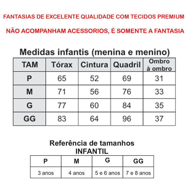 Festa Fantasia Halloween Infantil Menino Luxo Premium Promo