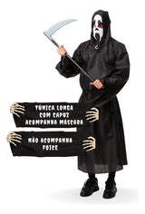 Fantasia Halloween Masculino Morte Adulto Luxo Premium Carnaval