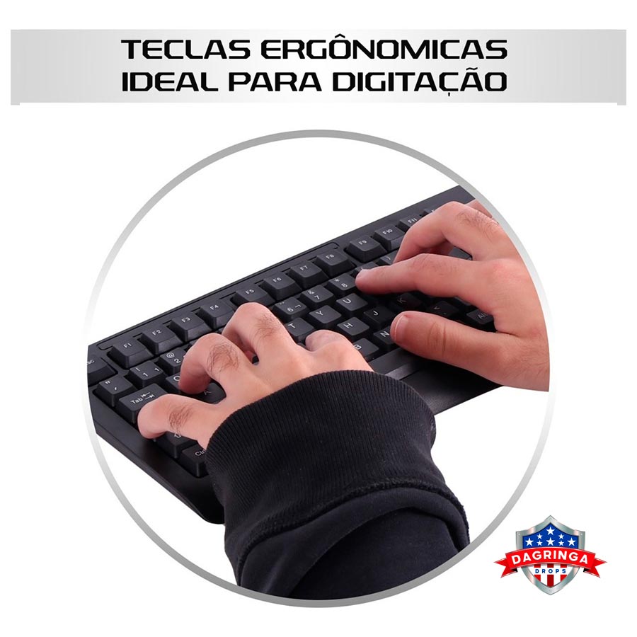 Teclado E Mouse Sem Fio Compatível Windows Mac Xbox Ps5