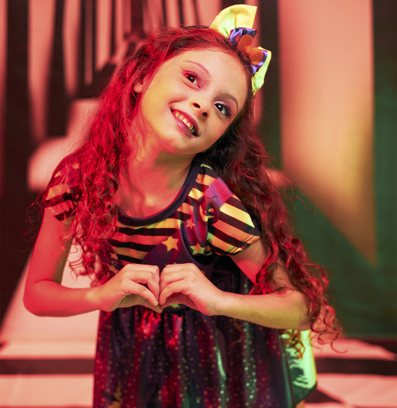 Festa Fantasia Halloween Infantil Menina Luxo Premium Promo