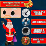 Papai Noel Inflável Decoração Natal Gigante Grande Premium
