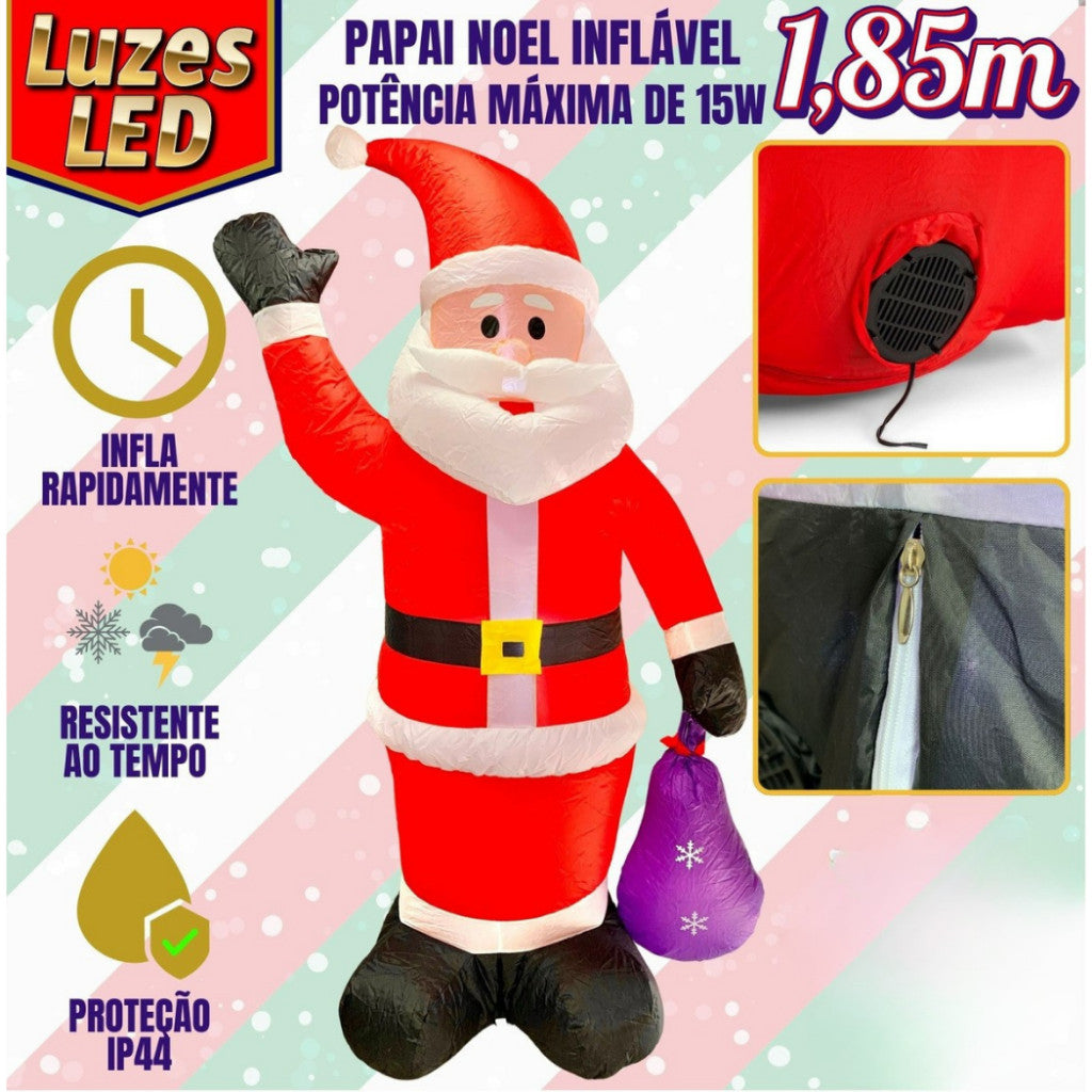 Papai Noel Inflável Decoração Natal Gigante Grande Premium