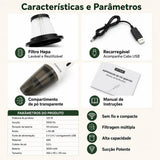 Aspirador De Pó Sem Fio Portátil Recaregável 120w Casa Carro