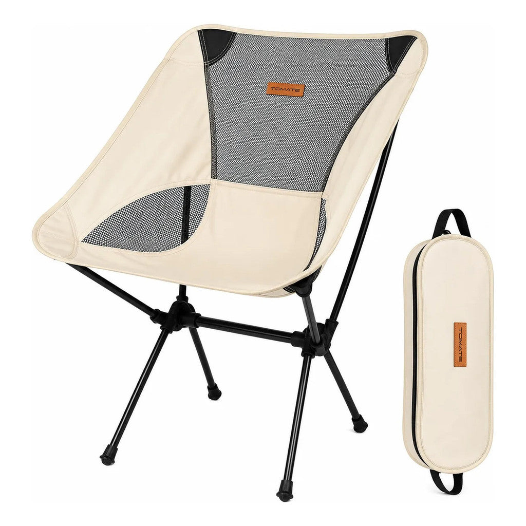 Cadeira Dobrável Camping Pesca Praia 140kg C Bolsa Portátil